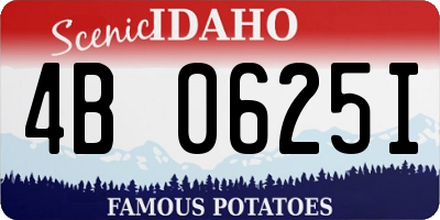 ID license plate 4B0625I