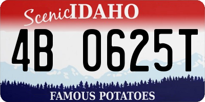 ID license plate 4B0625T