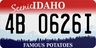 ID license plate 4B0626I