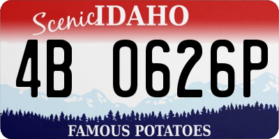 ID license plate 4B0626P