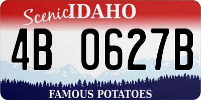 ID license plate 4B0627B
