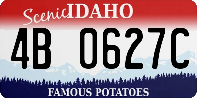 ID license plate 4B0627C