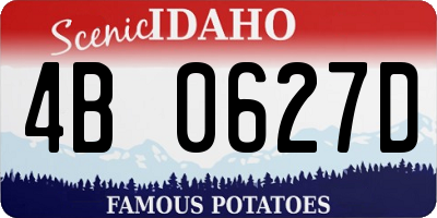 ID license plate 4B0627D