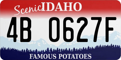 ID license plate 4B0627F