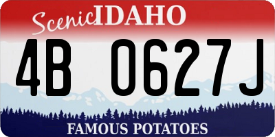 ID license plate 4B0627J