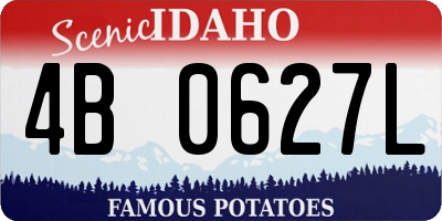ID license plate 4B0627L