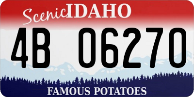 ID license plate 4B0627O