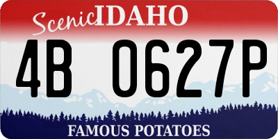 ID license plate 4B0627P