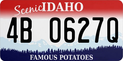 ID license plate 4B0627Q
