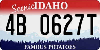 ID license plate 4B0627T