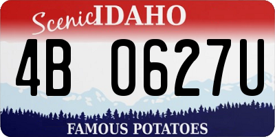 ID license plate 4B0627U