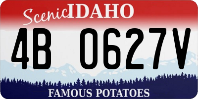 ID license plate 4B0627V