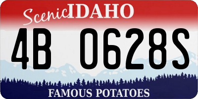 ID license plate 4B0628S