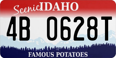 ID license plate 4B0628T