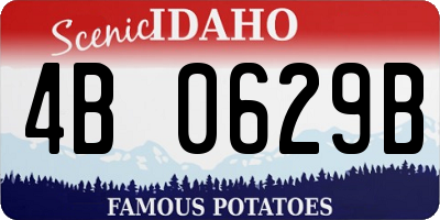 ID license plate 4B0629B