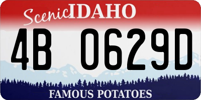 ID license plate 4B0629D