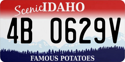 ID license plate 4B0629V