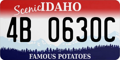ID license plate 4B0630C