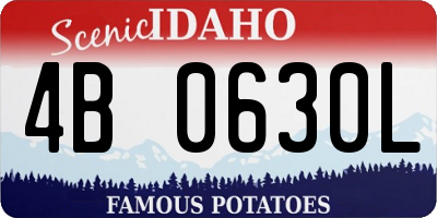 ID license plate 4B0630L