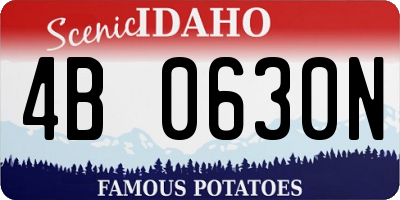 ID license plate 4B0630N