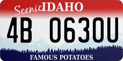 ID license plate 4B0630U