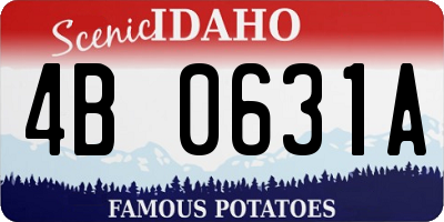 ID license plate 4B0631A