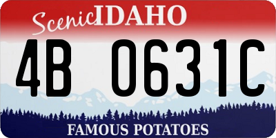ID license plate 4B0631C