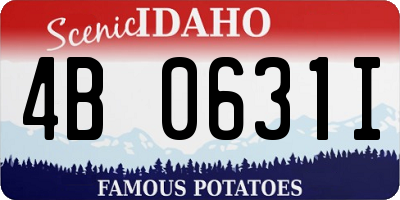 ID license plate 4B0631I