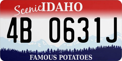 ID license plate 4B0631J