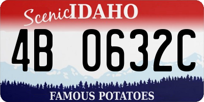 ID license plate 4B0632C
