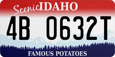 ID license plate 4B0632T