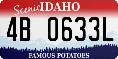 ID license plate 4B0633L