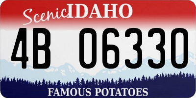 ID license plate 4B0633O