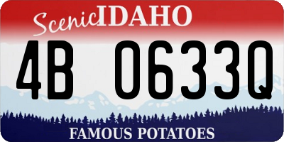 ID license plate 4B0633Q