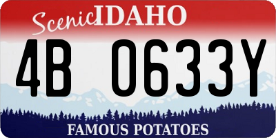ID license plate 4B0633Y