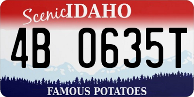 ID license plate 4B0635T