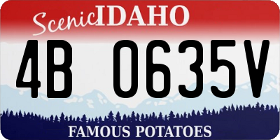 ID license plate 4B0635V
