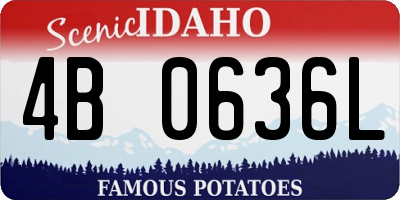 ID license plate 4B0636L