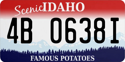 ID license plate 4B0638I