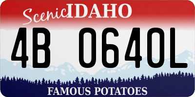 ID license plate 4B0640L