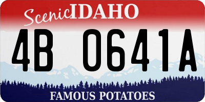 ID license plate 4B0641A