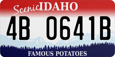 ID license plate 4B0641B
