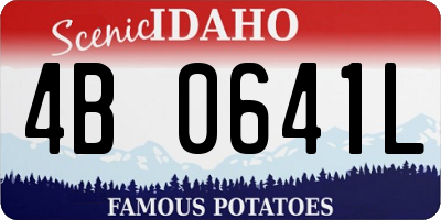 ID license plate 4B0641L