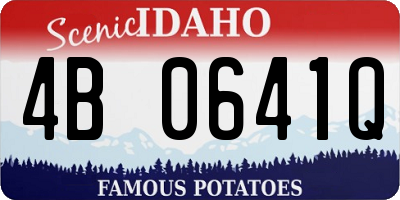 ID license plate 4B0641Q