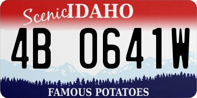 ID license plate 4B0641W