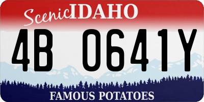 ID license plate 4B0641Y