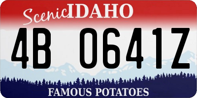 ID license plate 4B0641Z