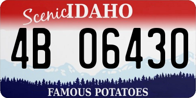 ID license plate 4B0643O
