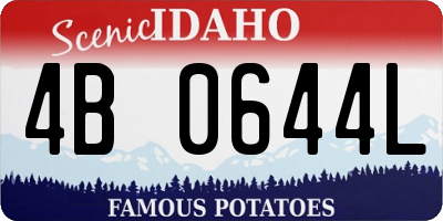 ID license plate 4B0644L