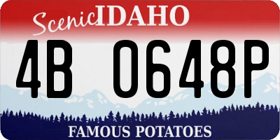 ID license plate 4B0648P